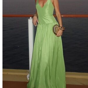Show Me Your MuMu Lime Green Maxi Dress